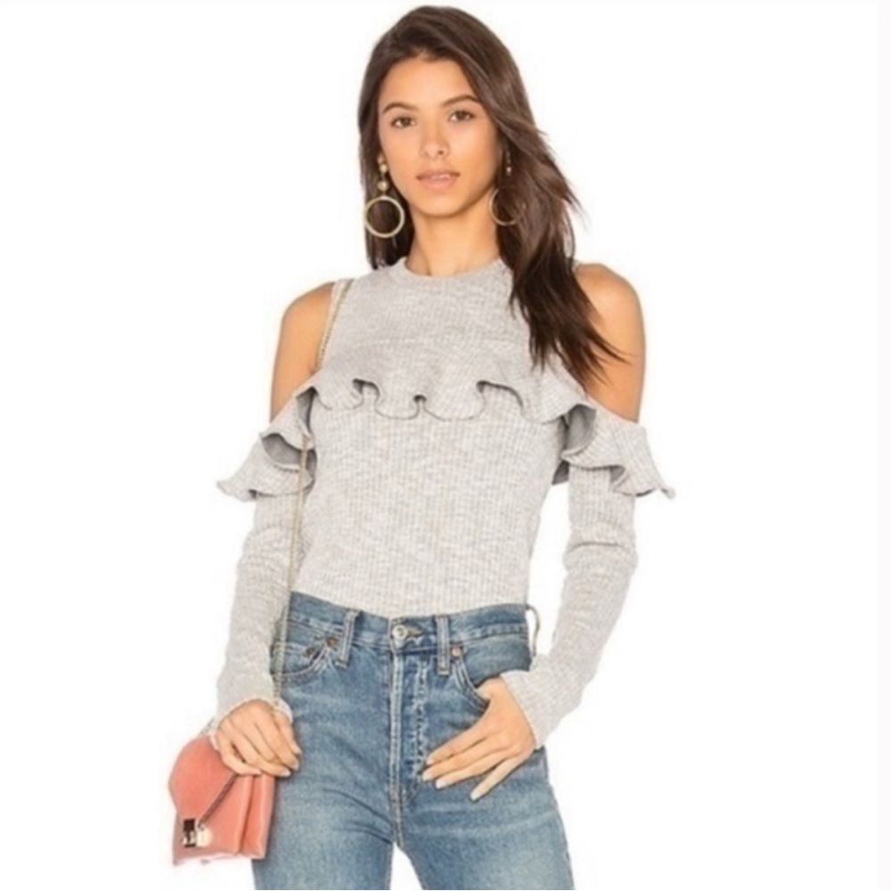 Saylor Kaylee Sweater in Grey size Small